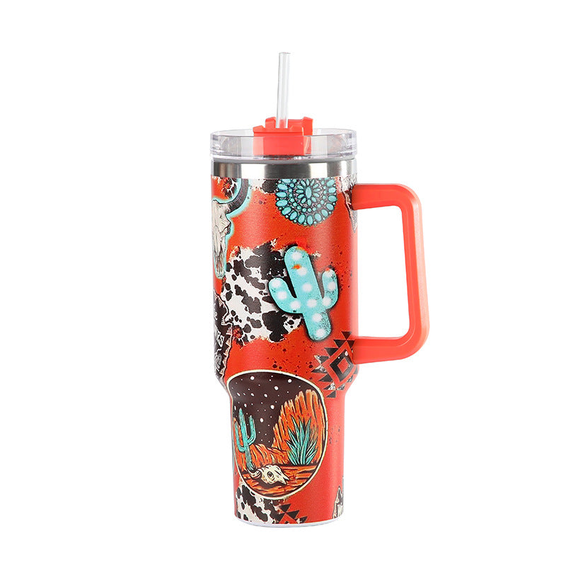 Wholesale Tumbler Christmas Stainless Steel Insulated Cup Handle Car Cup Ice Bullies Cup